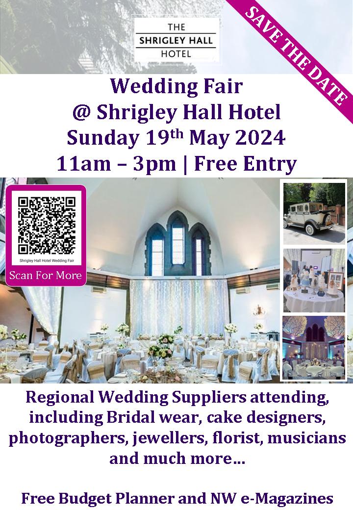 Shrigley Hall Hotel Wedding Fair Sunday 19th May 2024